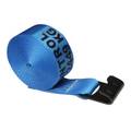 Us Cargo Control 3" x 50' Blue Winch Strap with Flat Hook 350FH-B